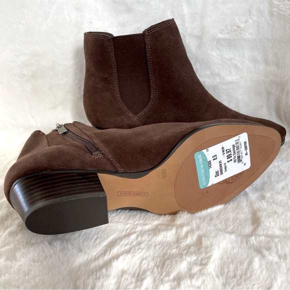 Vince Camuto Corter Brown Suede Boots - Picture 7 of 10